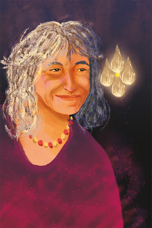 Ilustración de Sylvia, Mariana y Elena